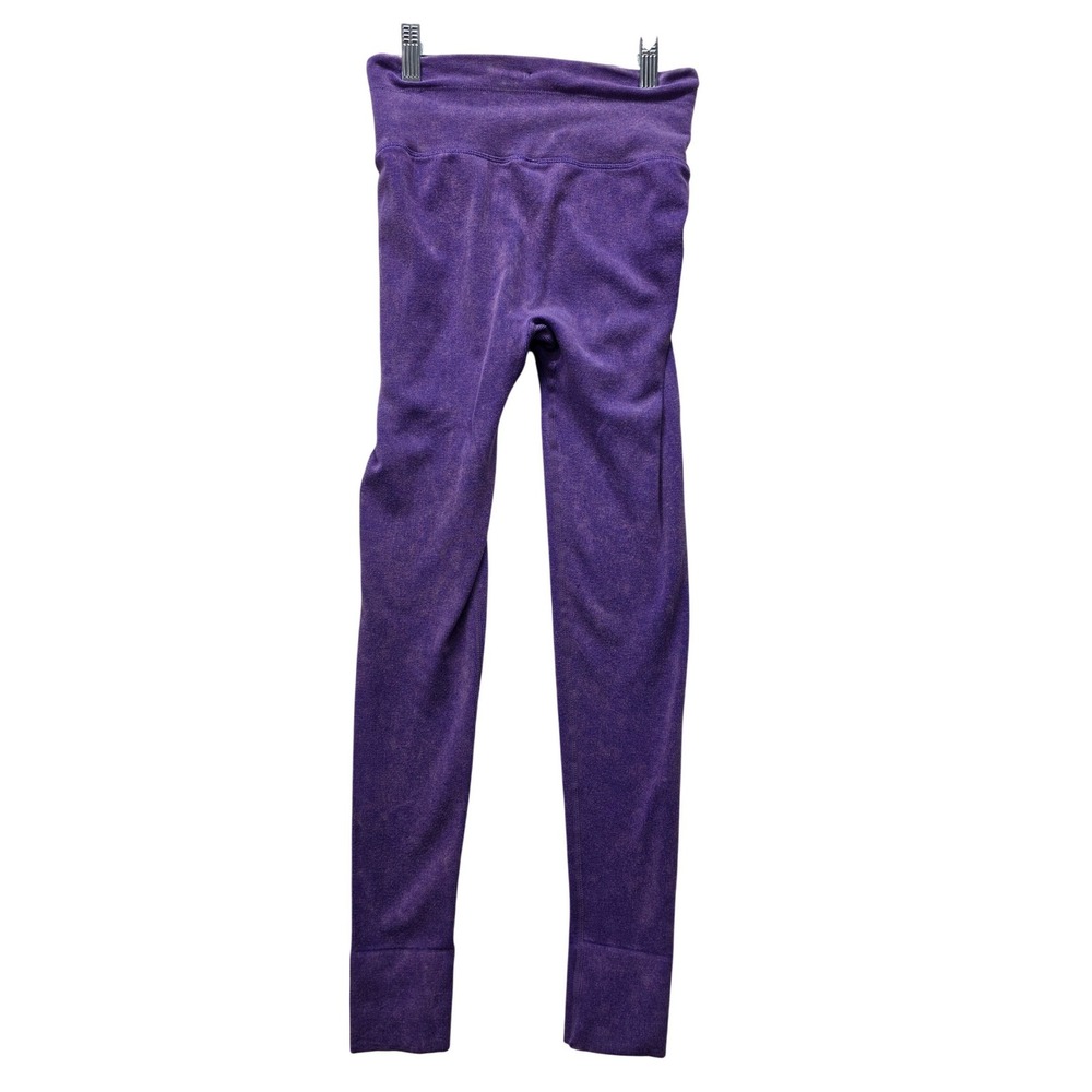 Free People Movement Good Karma Leggings Purple Acid Wash Ribbed XS/S - Picture 2 of 9